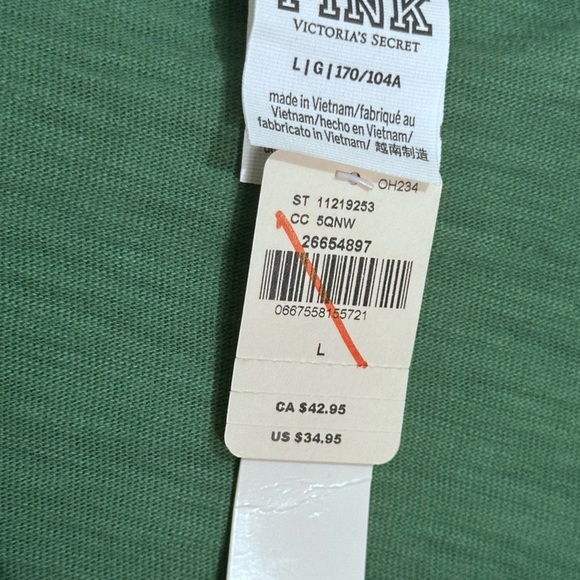 VICTORIA'S SECRET PINK LOUNGE COTTON ZIP-UP HOODIE - Picture 5 of 6